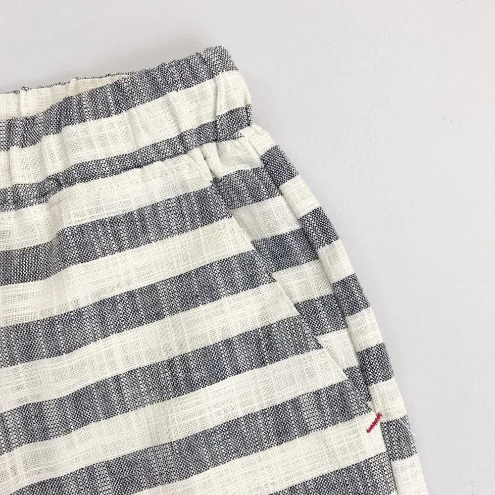 FASHION Brand Striped Bermuda Shorts M/L NWT Textured Cotton Pockets - Picture 7 of 8